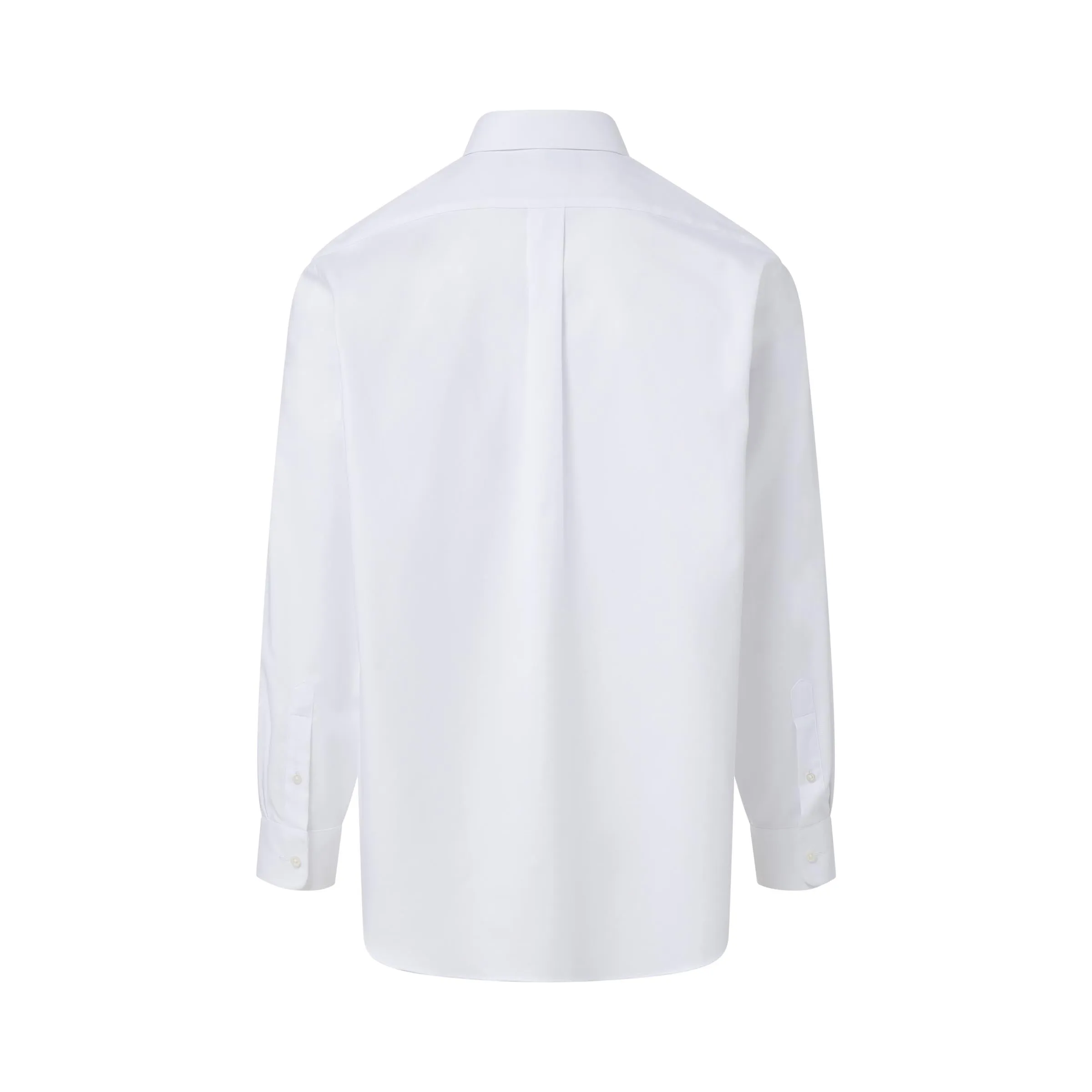 Long Sleeve White ‘Ryan’ Dress Shirt with Magnetic Closures