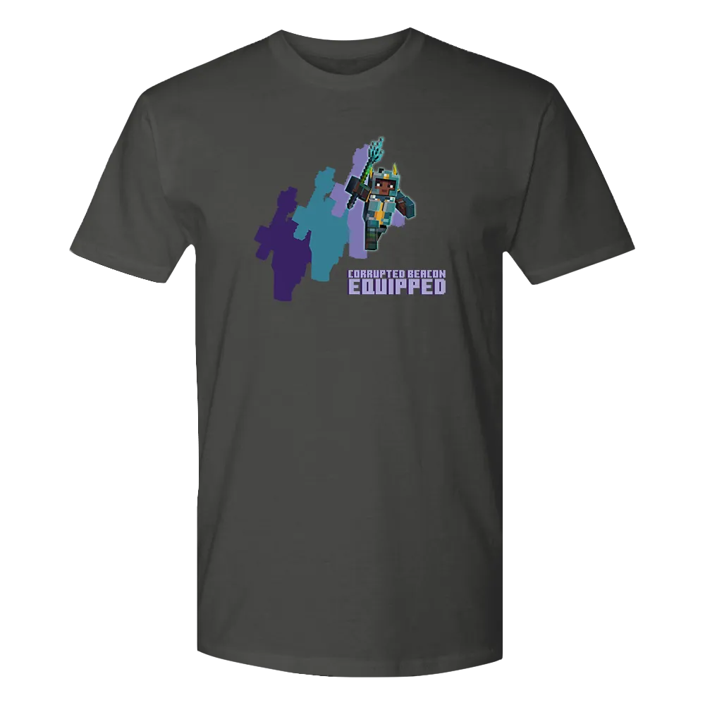 Minecraft Dungeons Corrupted Beacon Equipped Adult T-Shirt