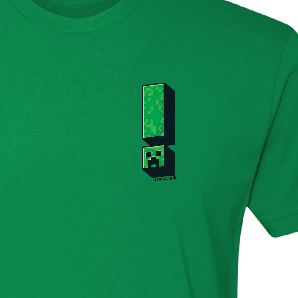 Minecraft Jolly Mobs Creeper ! Adult Short Sleeve T-Shirt