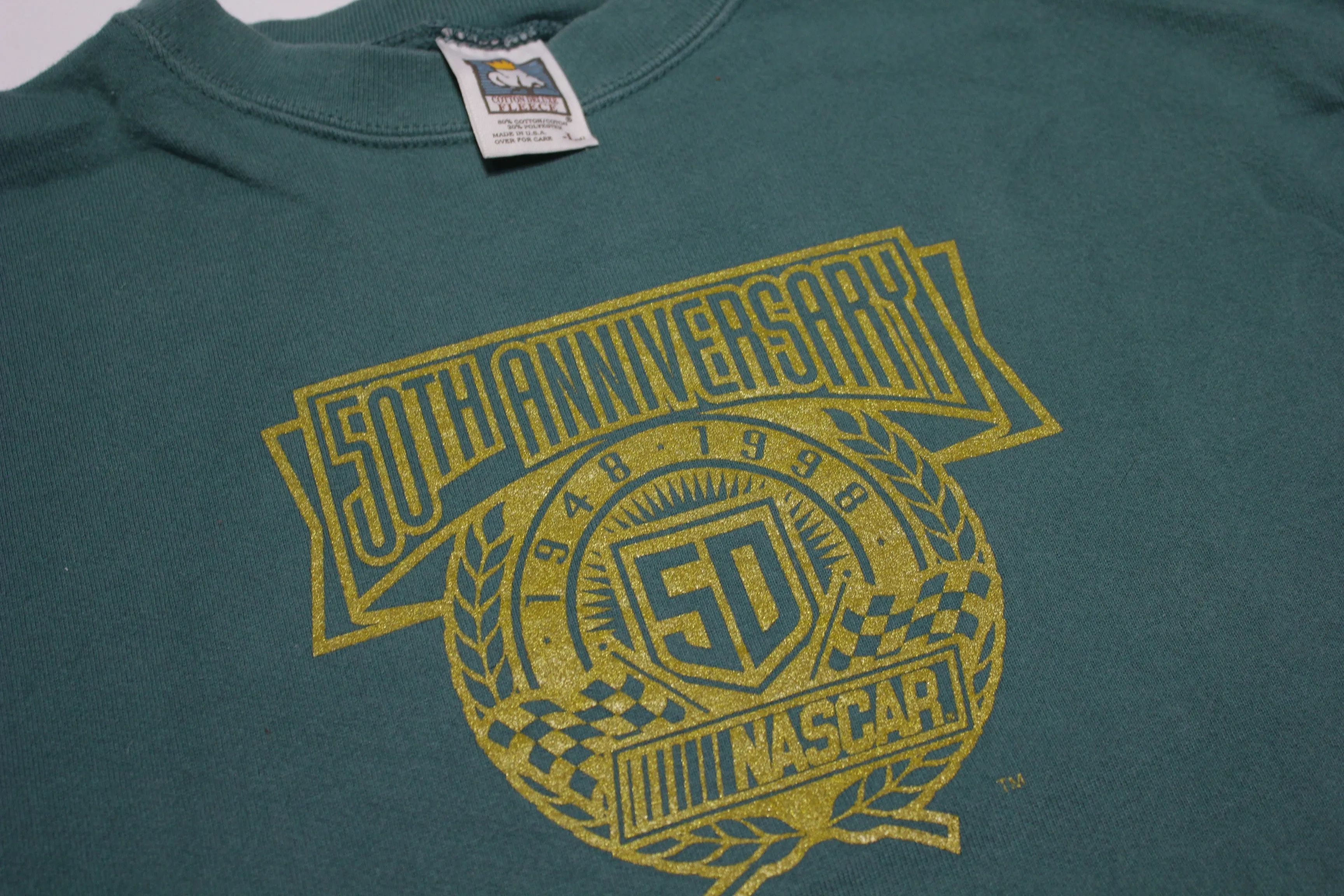 Nascar 50th Anniversary 1998 Vintage 90's Crewneck Racing Sweatshirt