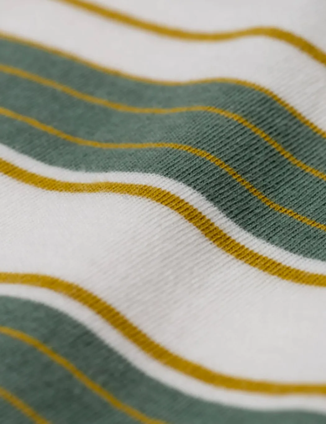 Norse Projects Johannes Multi Stripe T-Shirt - Moss Green