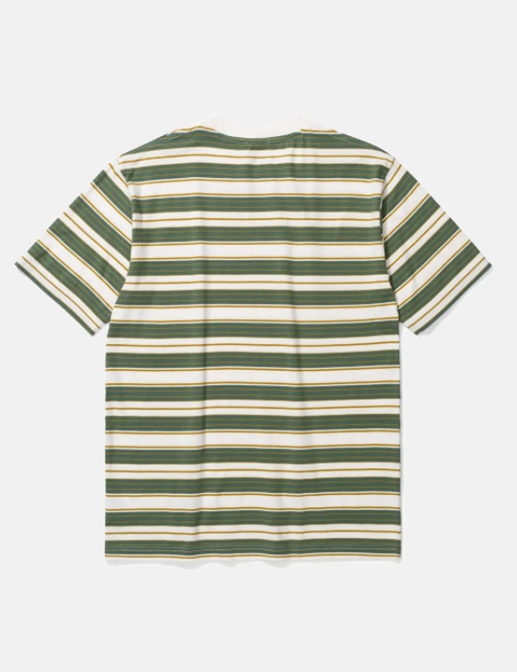 Norse Projects Johannes Multi Stripe T-Shirt - Moss Green