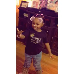 Powered by Black Girl Magic | Little Girls | T-Shirt