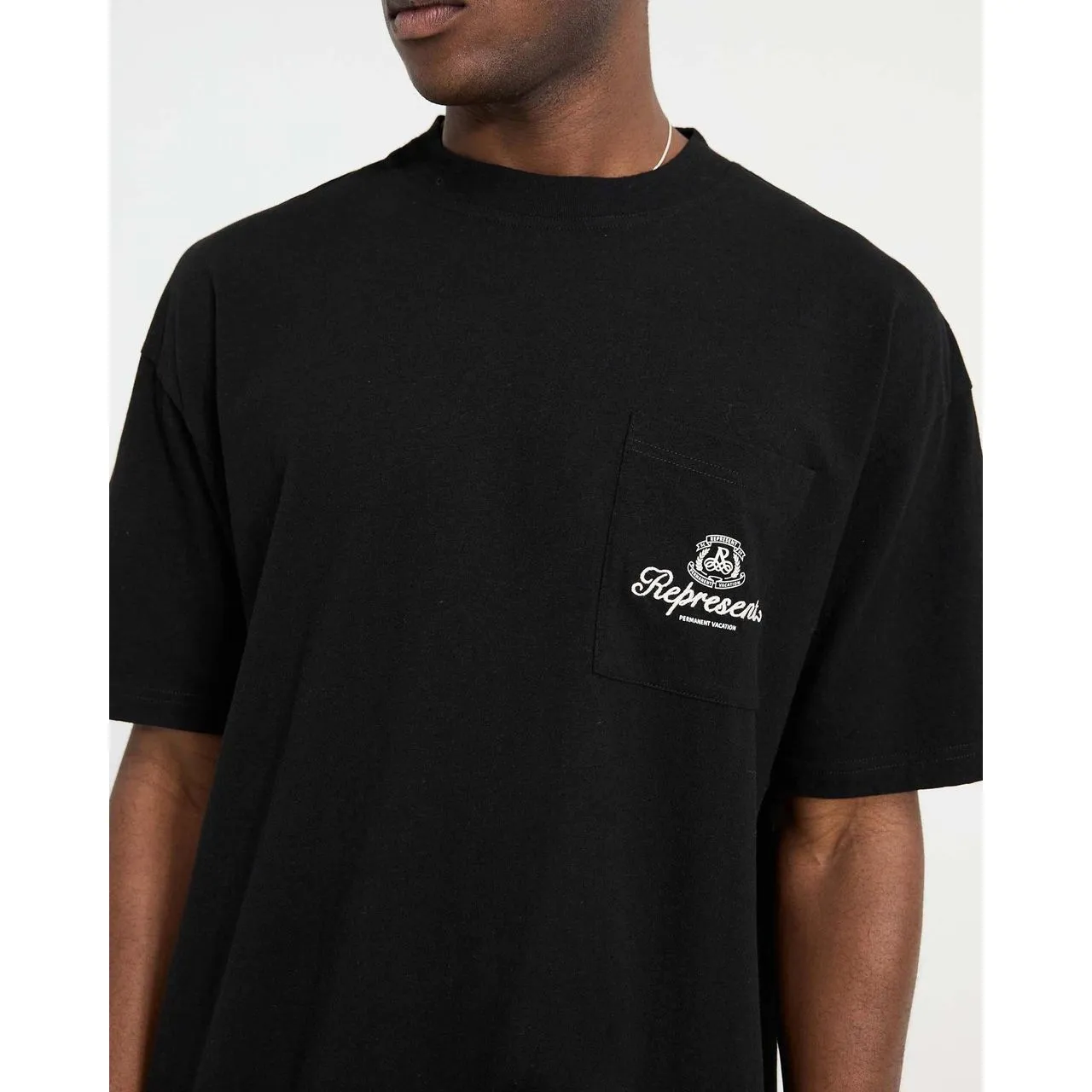 Represent Permanent Vacation Pocket Tee Jet Black