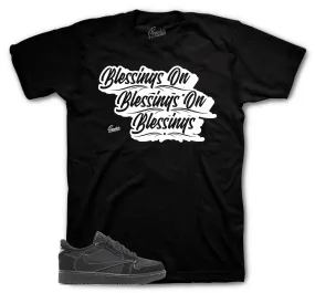 Retro 1 Black Phantom Shirt - Blessings - Black