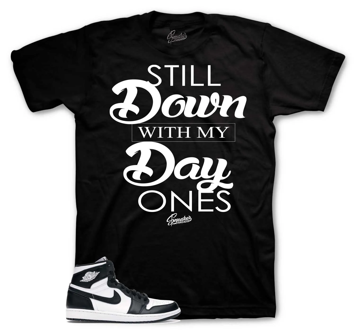 Retro 1 Black White Day Ones Shirt