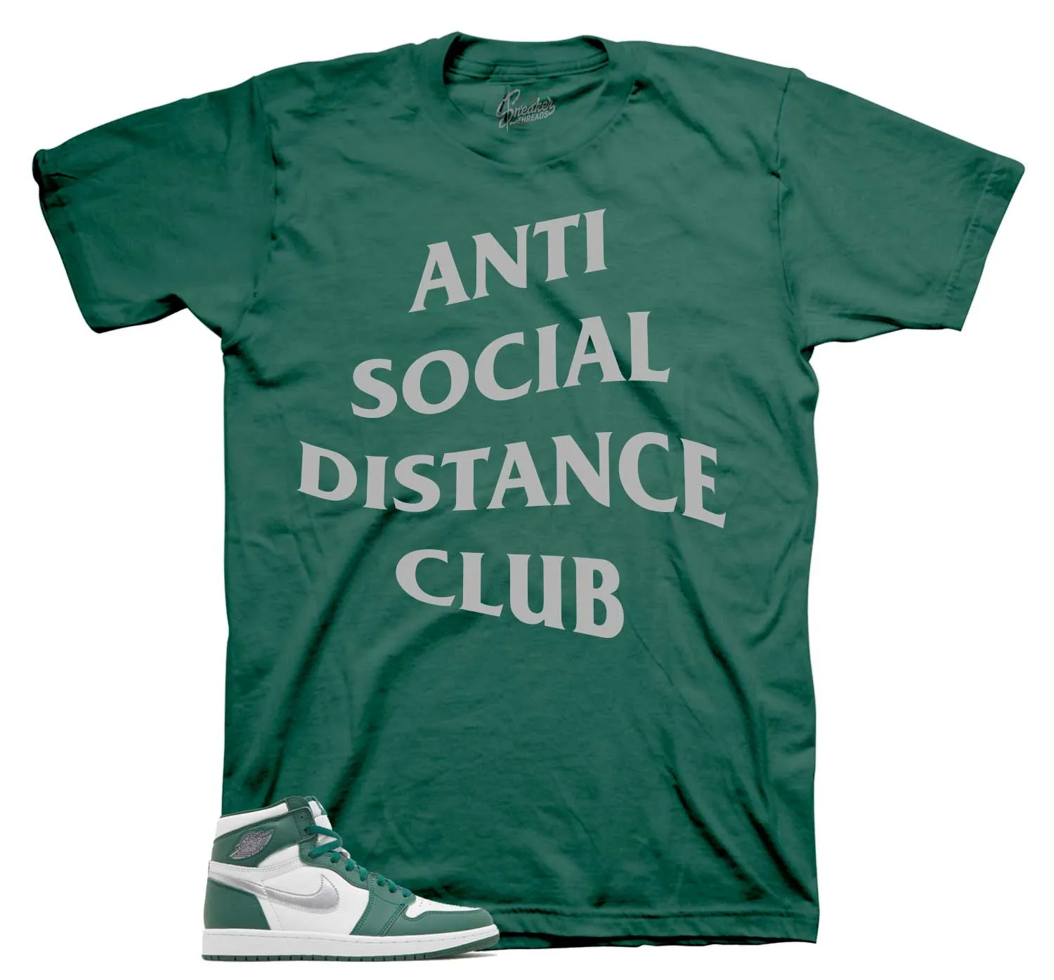 Retro 1 Gorge Green Social Distance Shirt