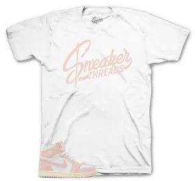 Retro 1 Washed Pink Shirt - St Logo - White