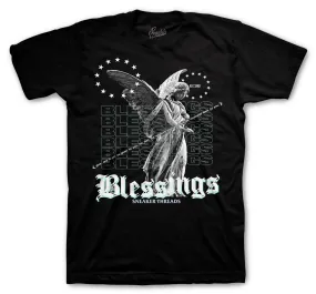 Retro 12 Easter Shirt - Angel Blessings - Black