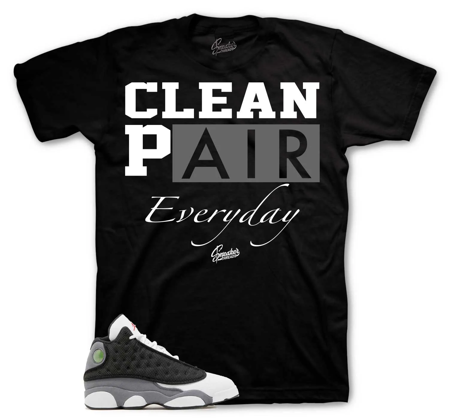 Retro 13 Black Flint Clean Pair Shirt