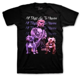 Retro 13 Court Purple Shirt - All Dogs - Black