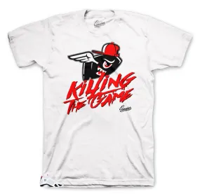 Retro 14 White Supreme Shirt - Killing The Game - White