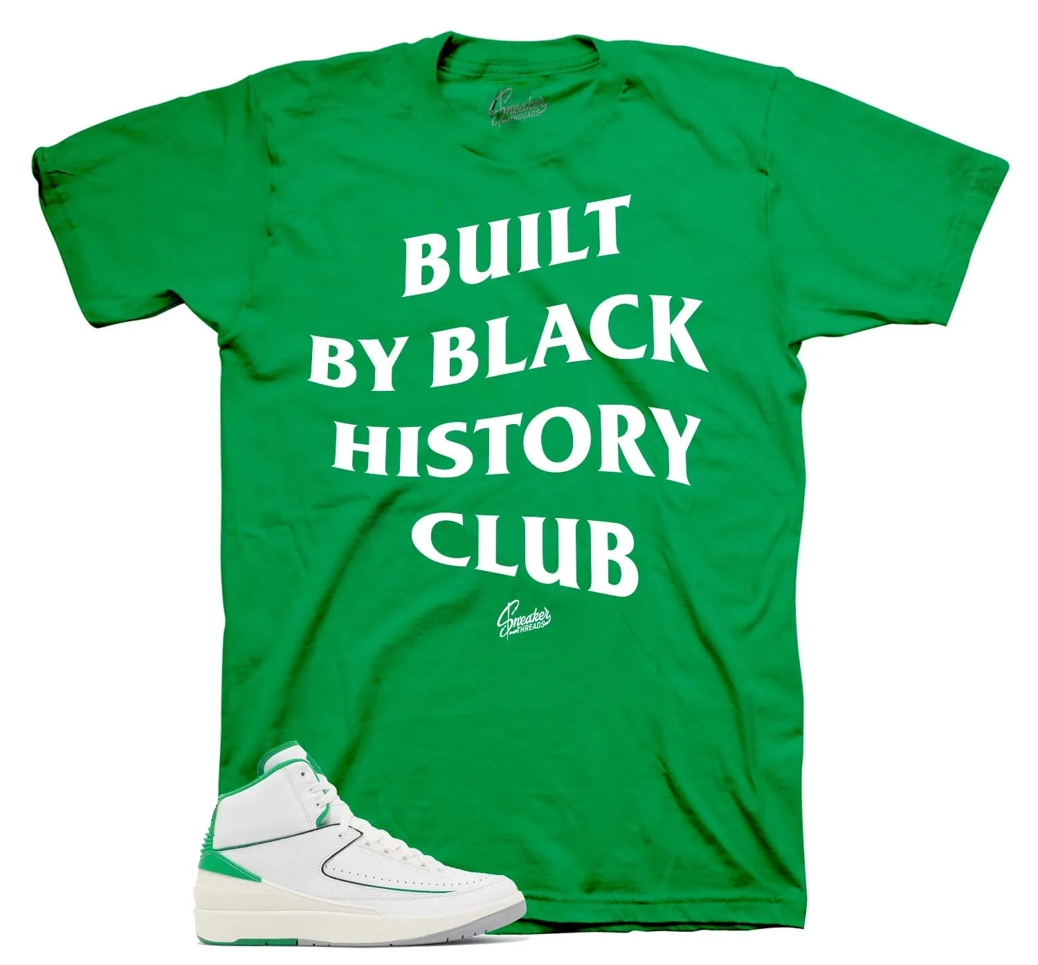 Retro 2 Lucky Green Black History Club Shirt