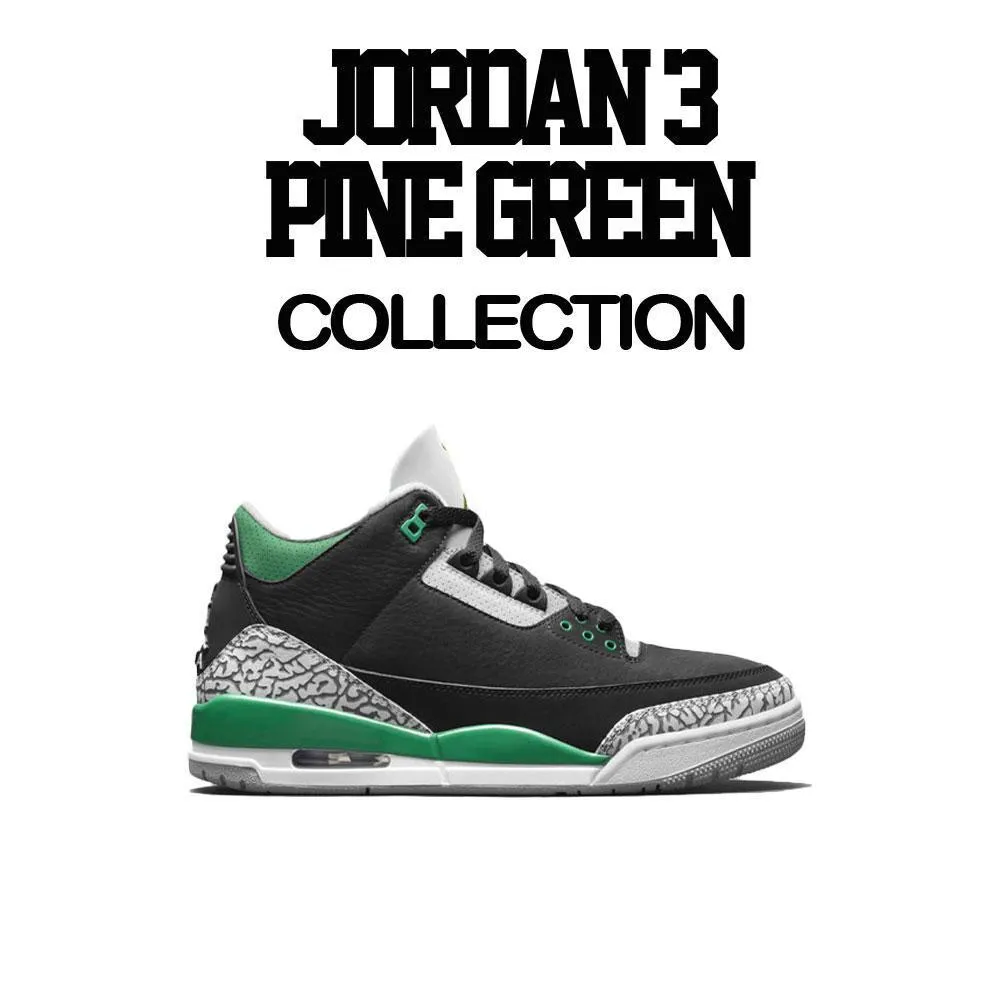 Retro 3 Pine Green Crown Shirt