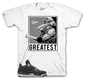 Retro 4 Black Canvas Greatest Shirt