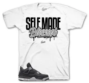 Retro 4 Black Canvas Self Made Shirt