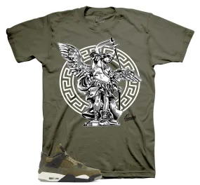 Retro 4 Craft Olive Shirt - St. Micheal - Military Green