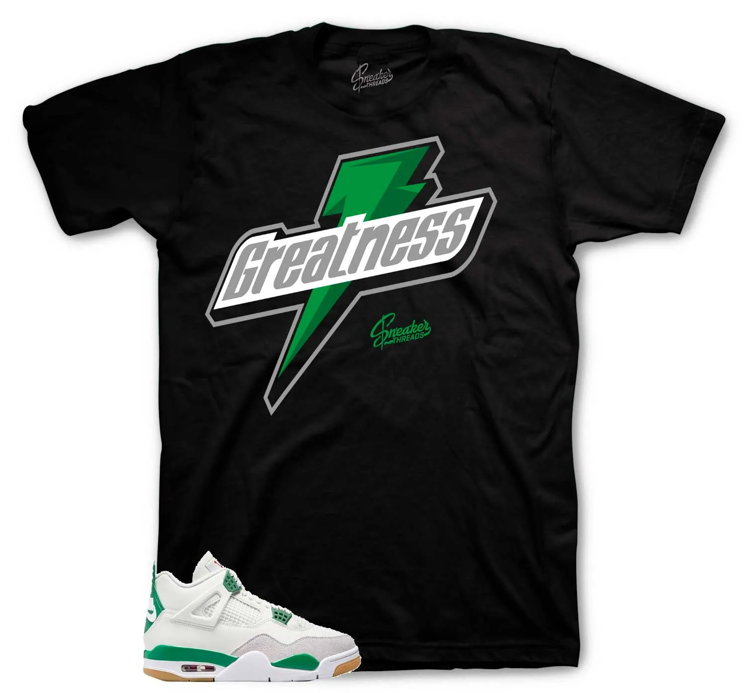 Retro 4 SB Pine Green Greatness Shirt