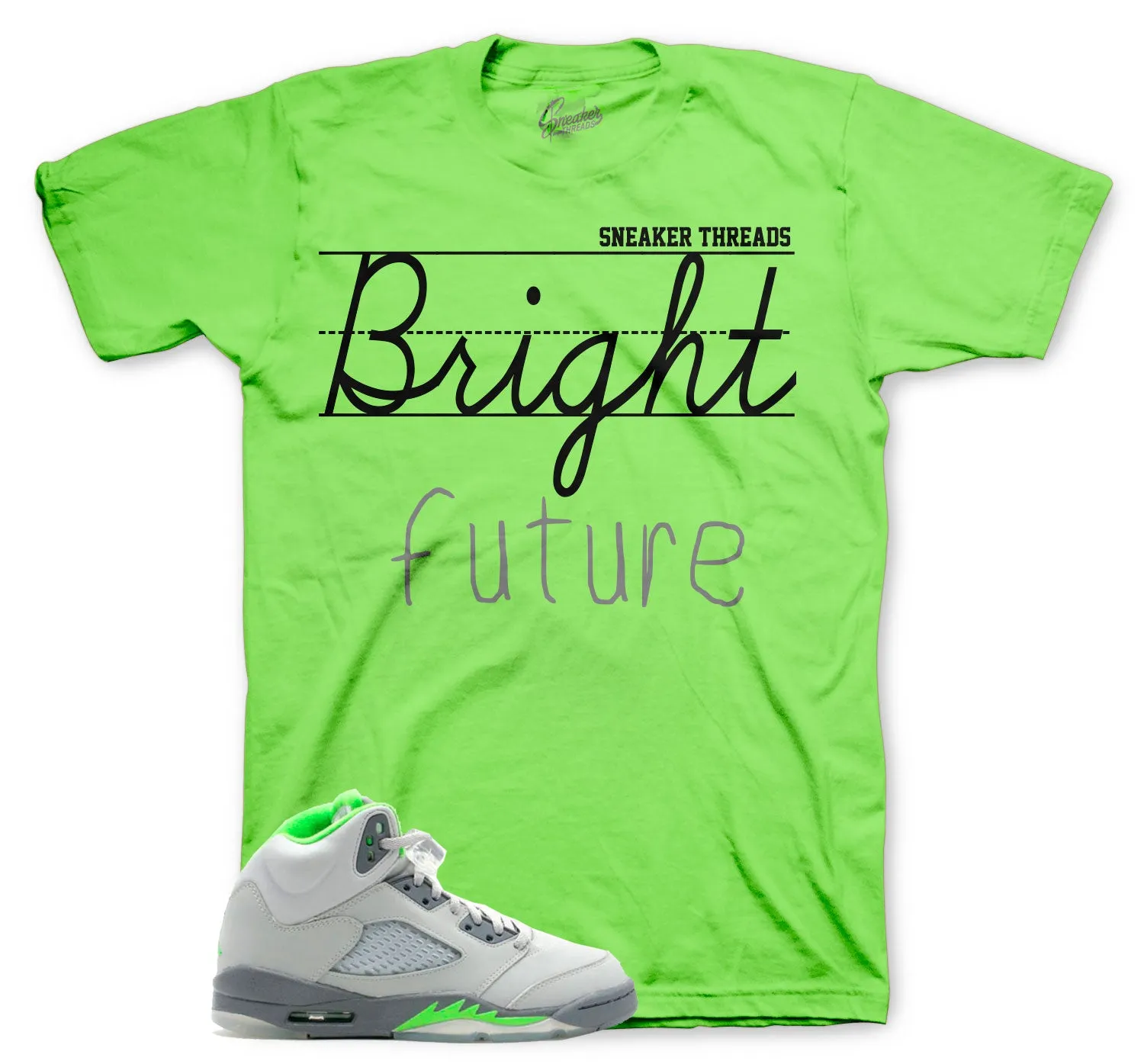 Retro 5 Green Bean Bright Future Shirt