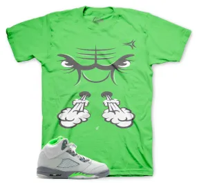 Retro 5 Green Bean Way Raging Face Shirt