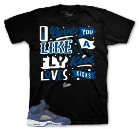 Retro 5 Midnight Navy - Love kicks - Black