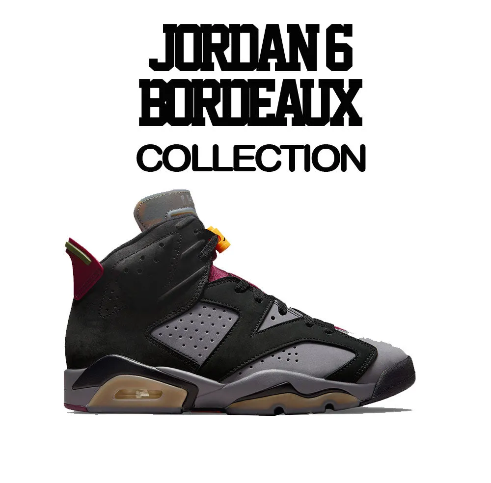 Retro 6 Bordeaux Shirt - Broken Heart - Black