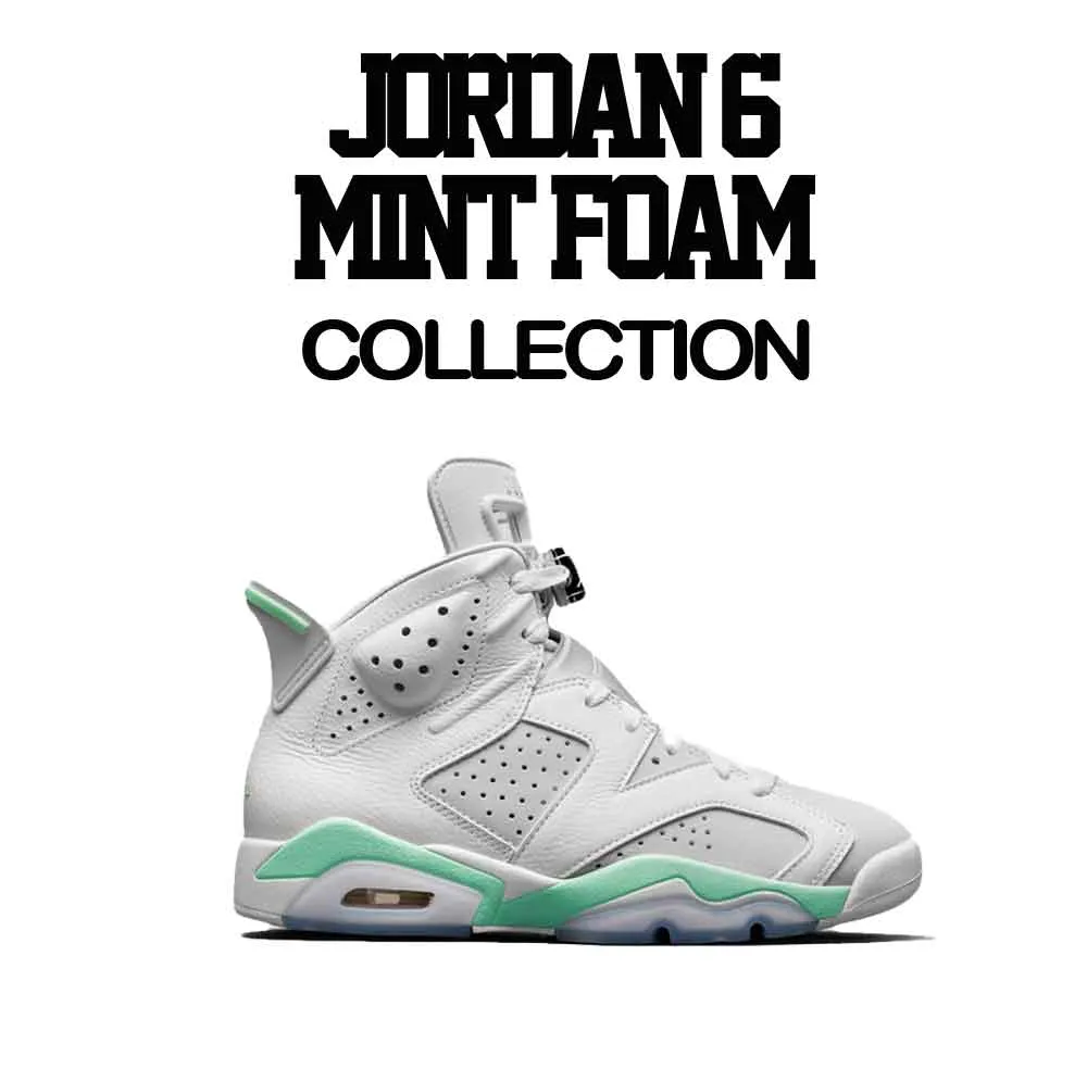 Retro 6 Mint Foam Shirt - Got Em - White