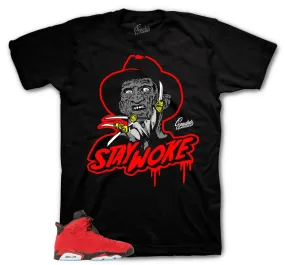 Retro 6 Toro Bravo Shirt - Stay Woke - Black