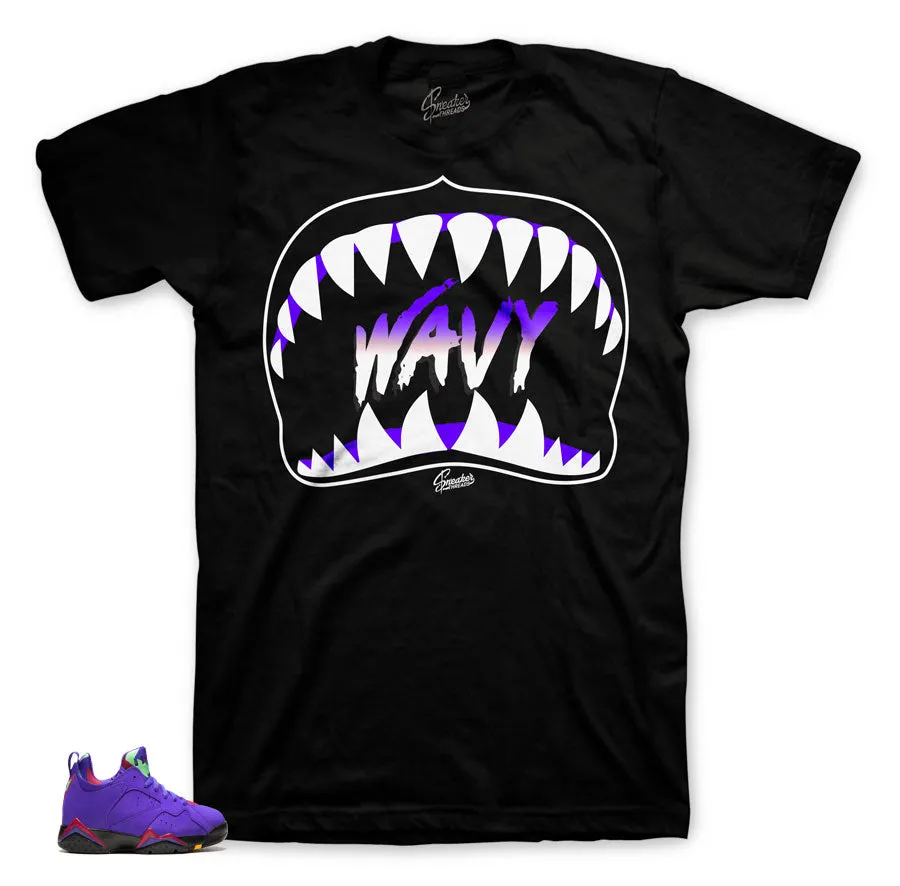 Retro 7 Low Concord Shirt - Wavy - Black