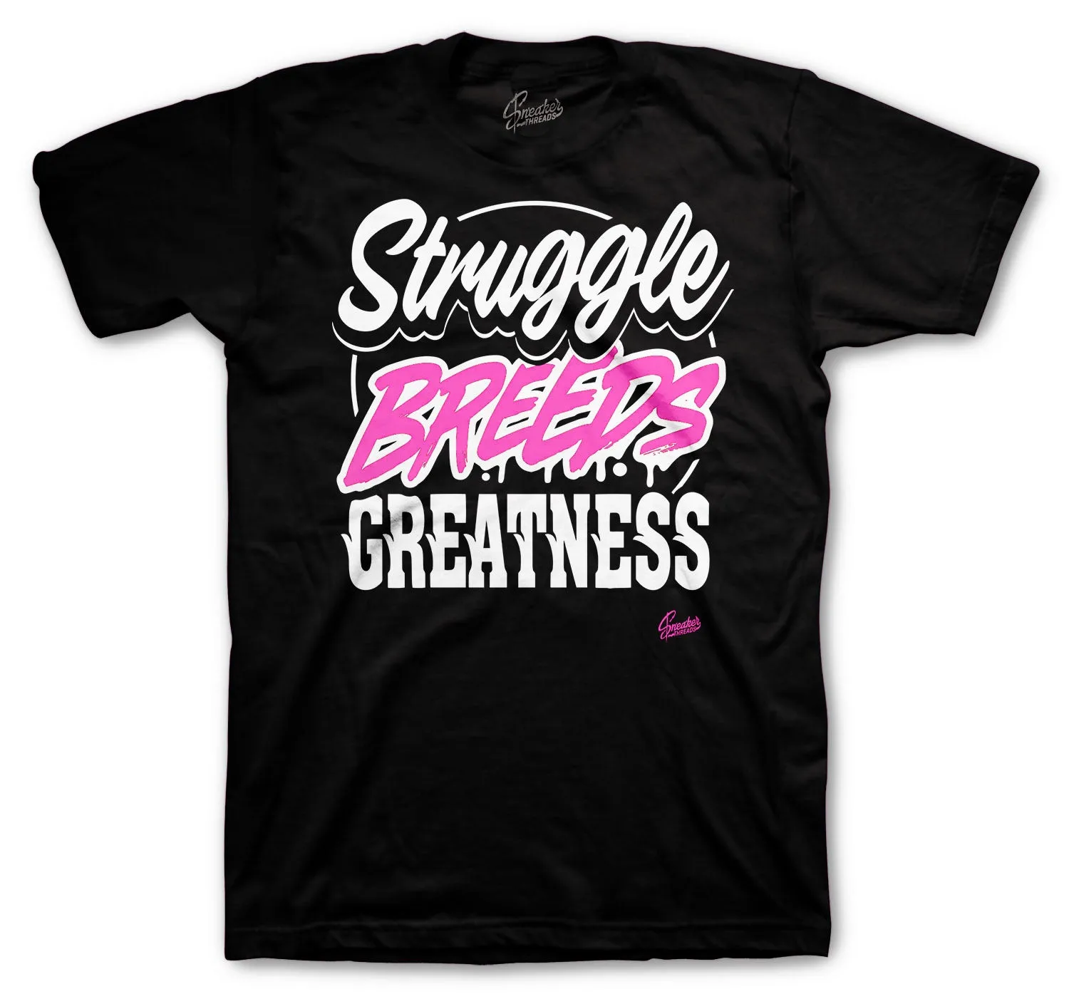 Retro 8 Pinksicle Shirt - Struggle Breeds - Black