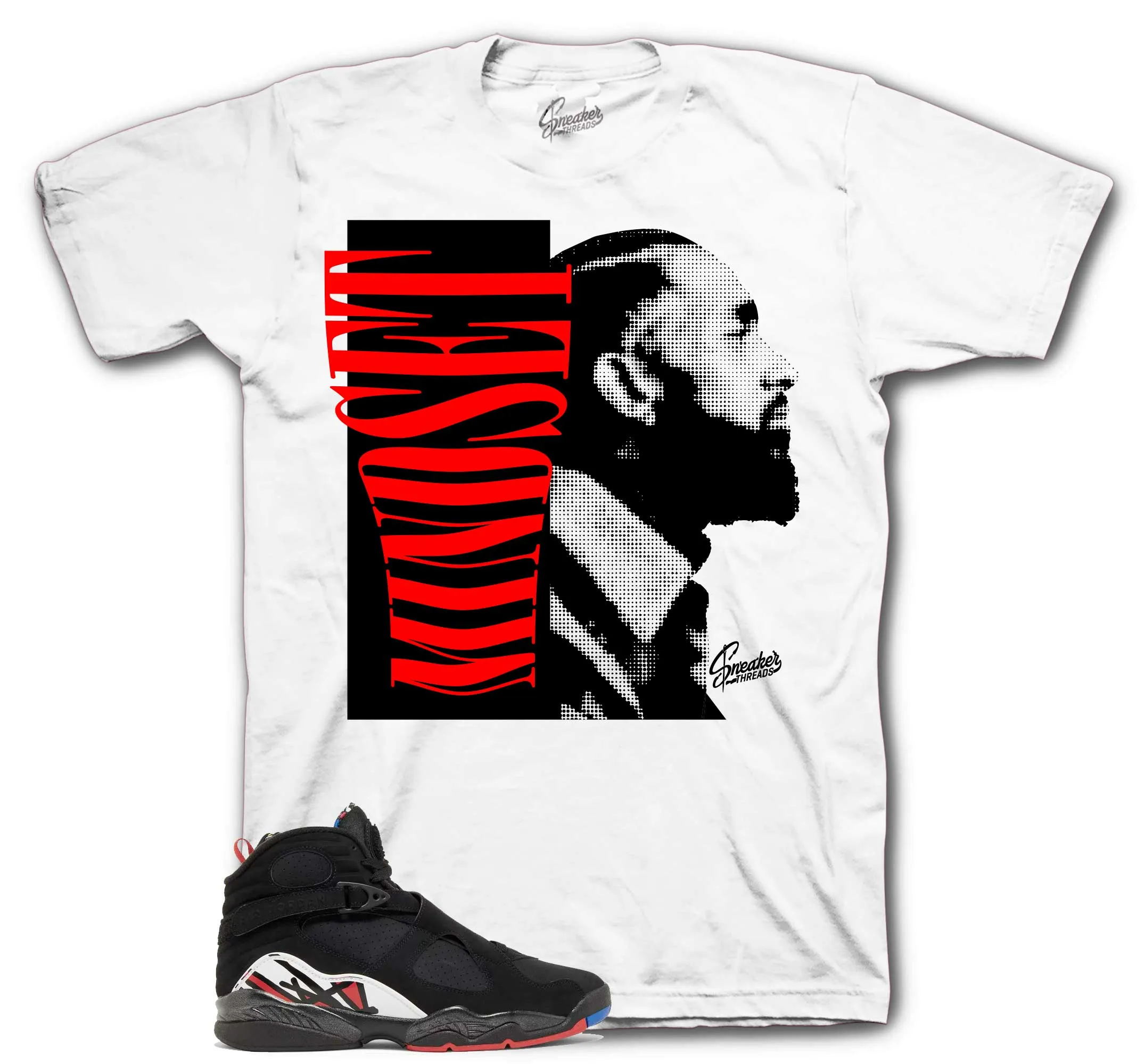 Retro 8 Playoffs Shirt - Mindset - White