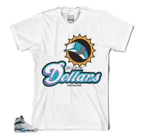 Retro 8 South Beach Shirt - Making Dollars - White