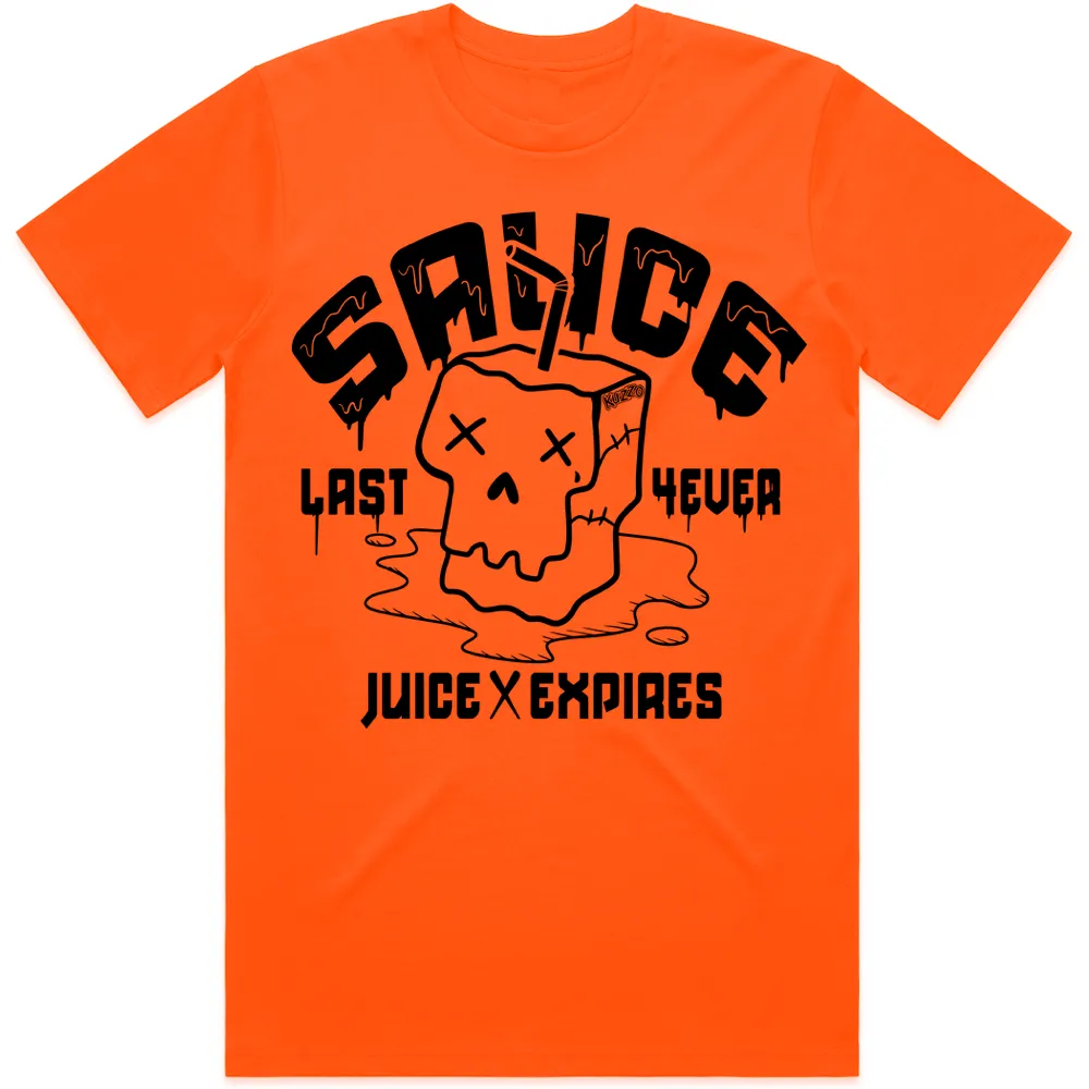 SAUCE : Blood Orange Sneaker Tees Shirt (black ink)