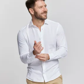 Solid White Performance Stretch Shirt