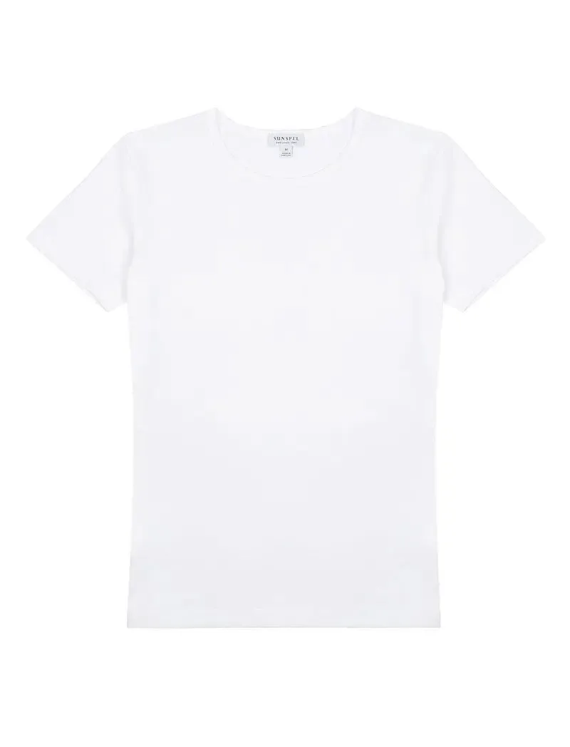 Sunspel Womens Classic T-Shirt White