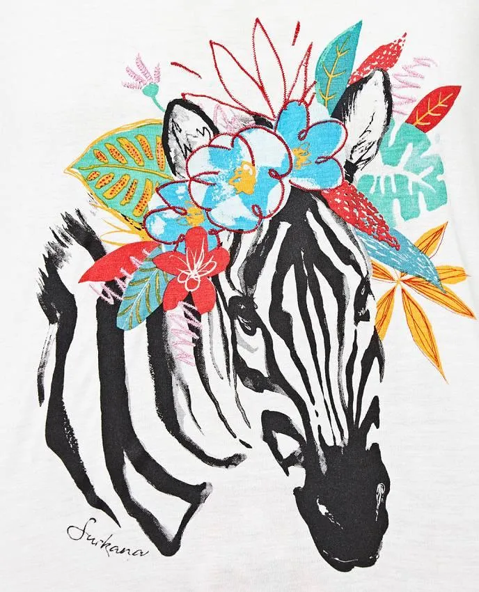 SURKANA T-Shirt Zebra White 520DEOS012