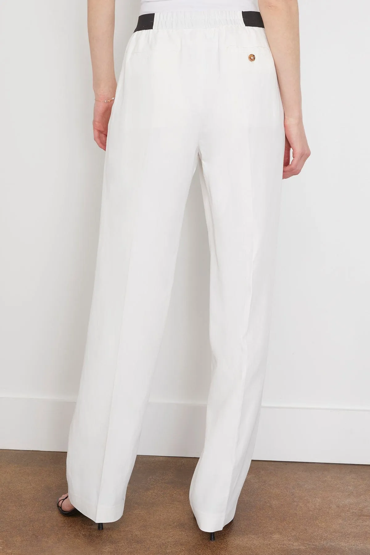 Takaroa Elastic Pant in Ivory