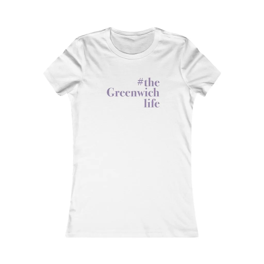 #thegreenwichlife Women's Favorite Tee - White Print