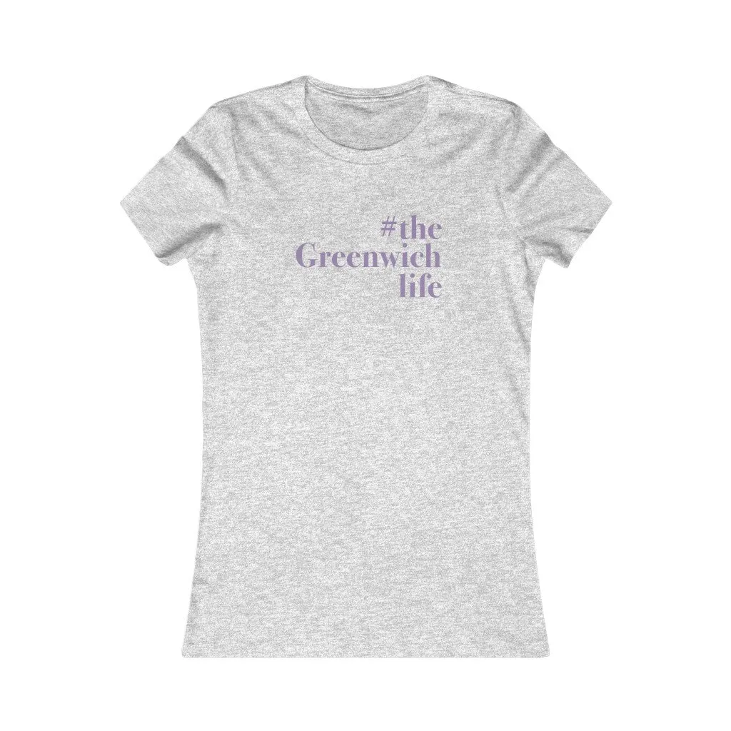 #thegreenwichlife Women's Favorite Tee - White Print