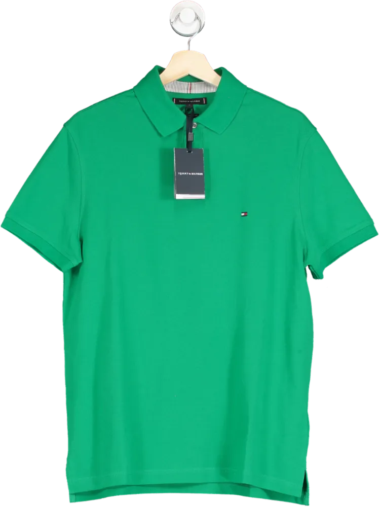 Tommy Hilfiger Green Regular Fit Polo Shirt UK M