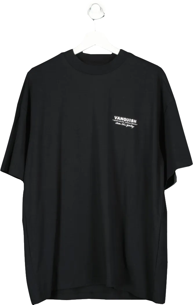 Vanquish Black Inspiring Greatness T Shirt UK L