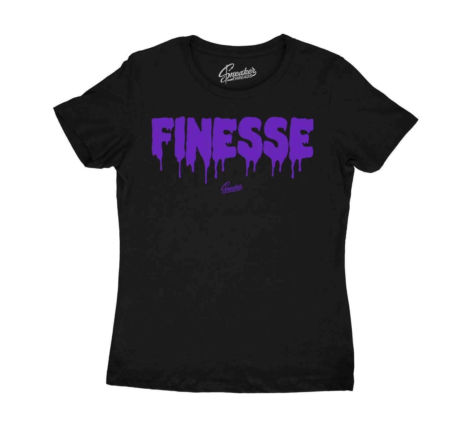 Womens Court Purple 13 Shirt - Finesse  - Black