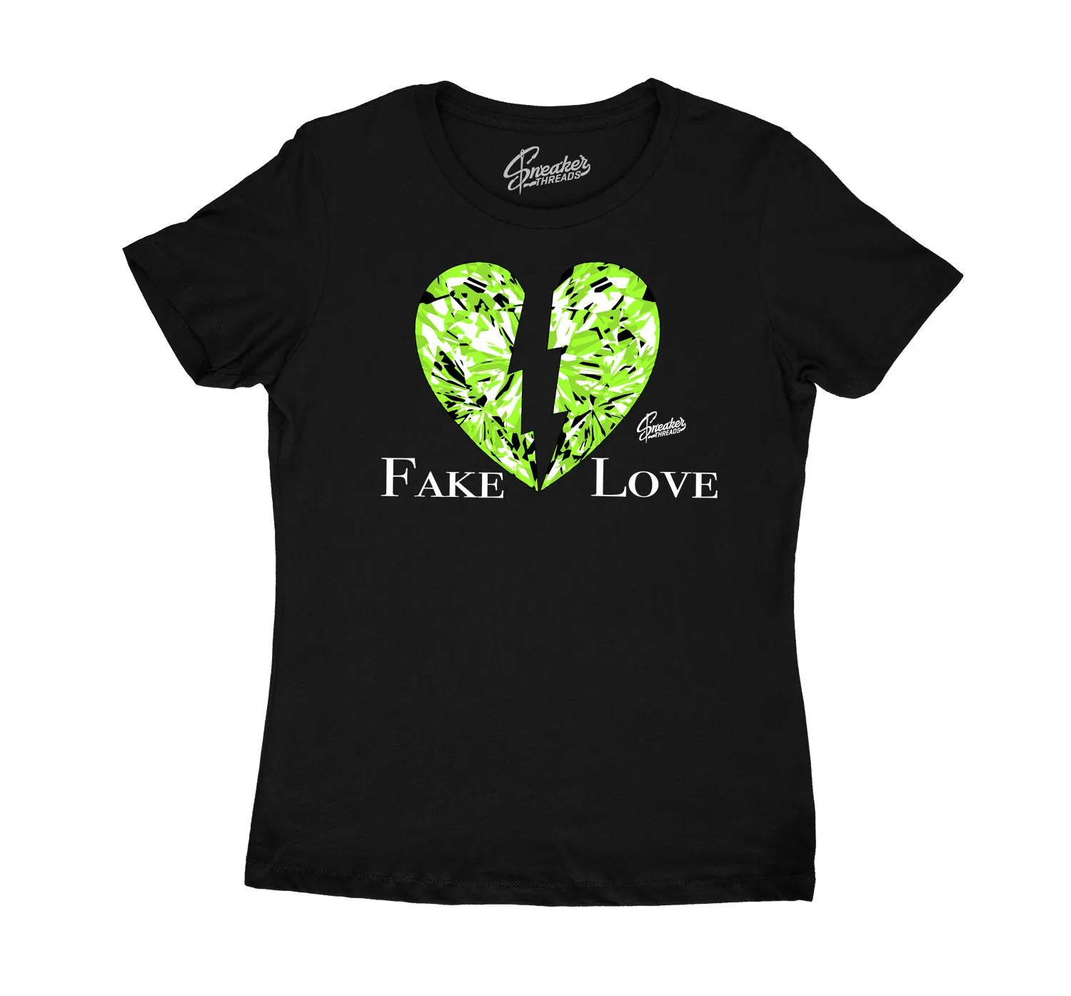 Womens - Electric Green 6 Love Shirt