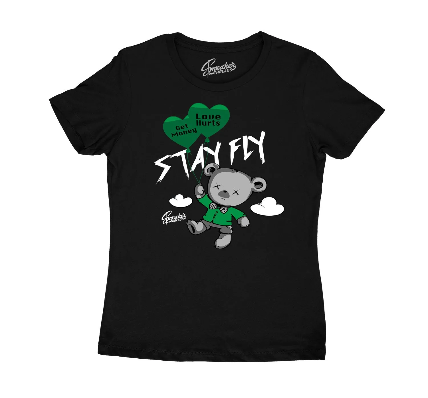 Womens - Pine Green 3 Money Over Love - Shirt